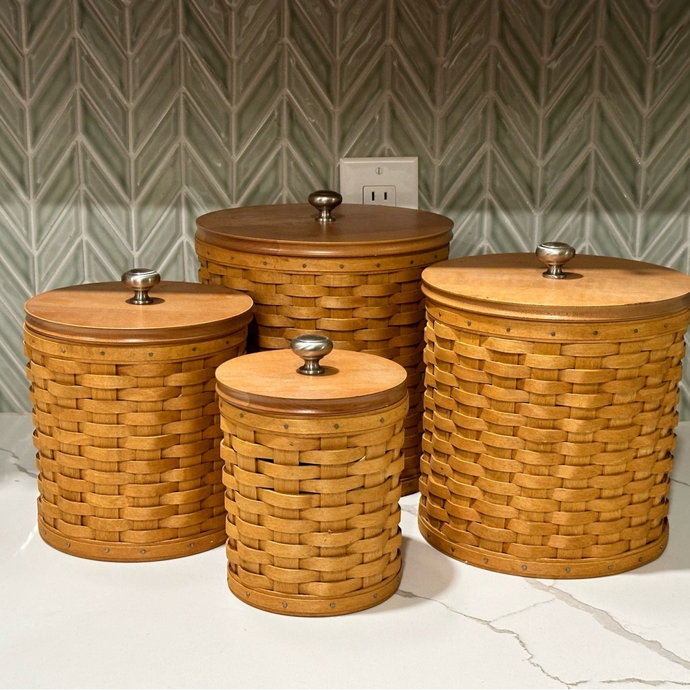 Longaberger Canister set of 4